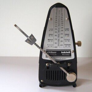 Vintage Wittner Taktell Piccolo Black Metronome West Germany Music Meter